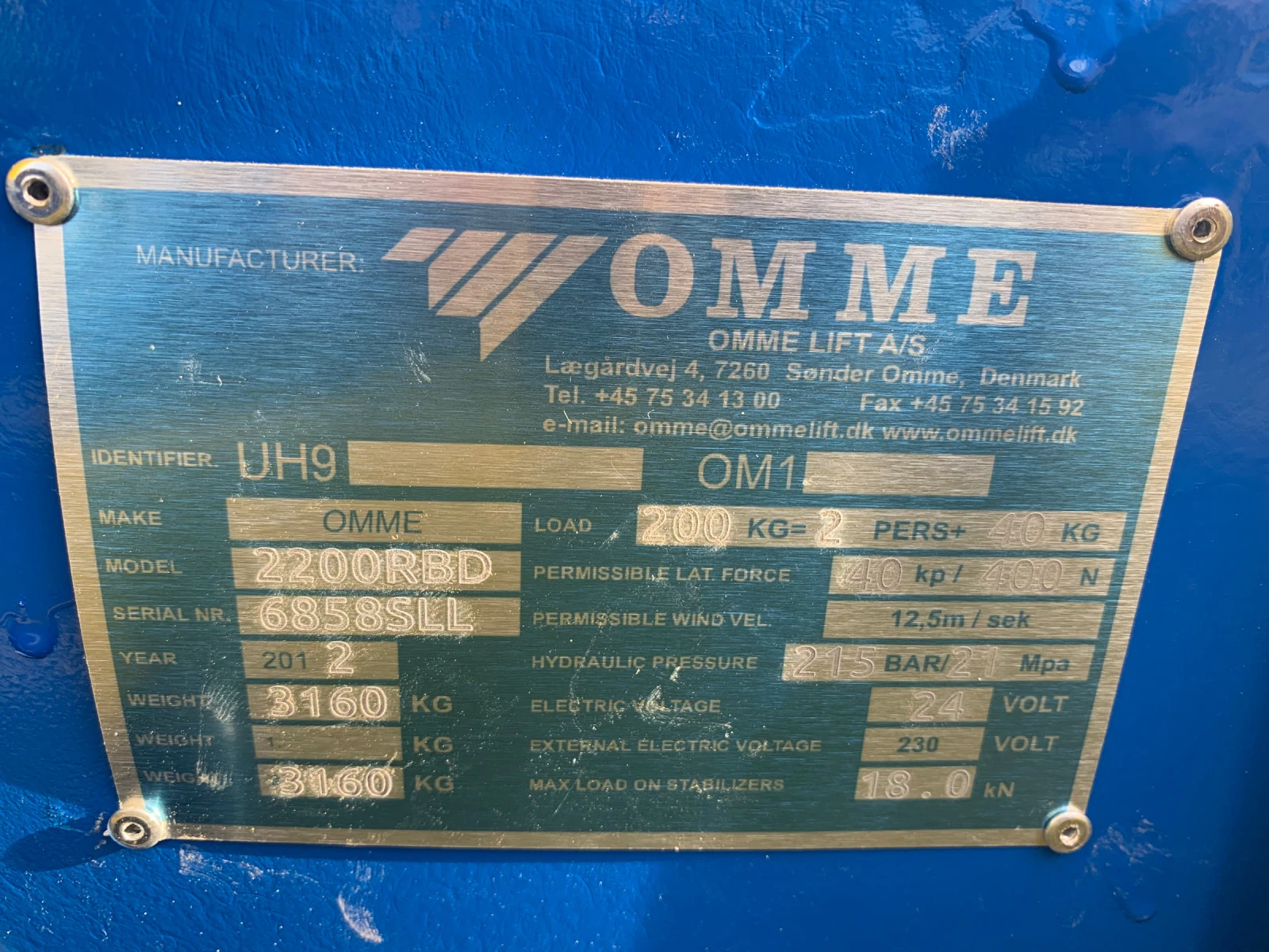 Автовишка Друга марка Omme 2200RBD - изображение 6