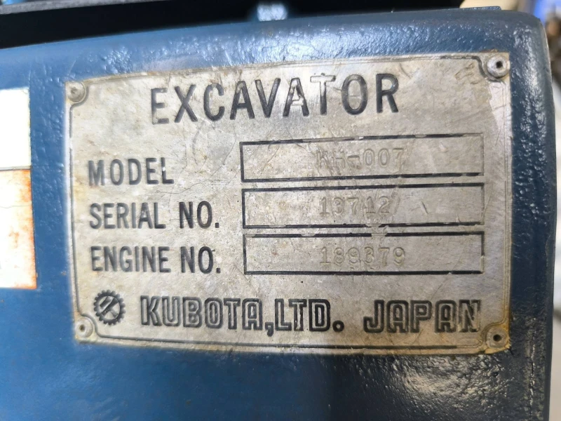Багер Kubota КН007, снимка 10 - Индустриална техника - 52165529