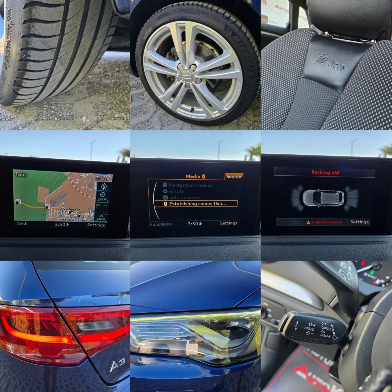 Audi A3 1.4G-tron-110��= �������= S-Line= FACE= NAVI= ���� | Mobile.bg � ����������� 16