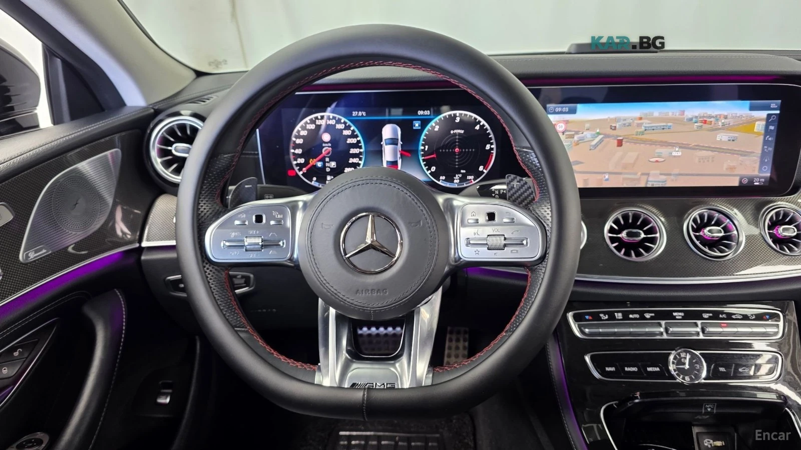 Mercedes-Benz CLS 400 AMG* ОБДУХВАНЕ* 360 КАМЕРА* HEADUP* BURMESTER* , снимка 13 - Автомобили и джипове - 56237877