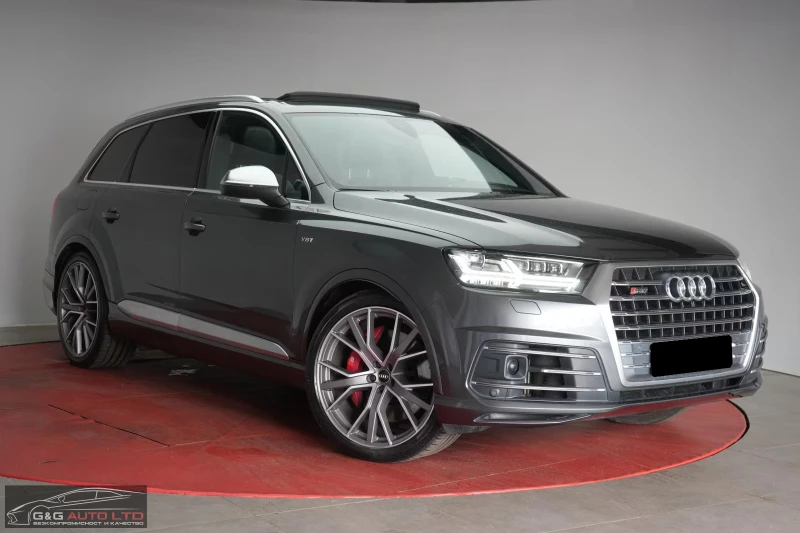 Audi SQ7 4.0TDI/435HP/QUATTRO/PANO/MEMO/HUD/LED/AHK/277G, снимка 3 - Автомобили и джипове - 51615126