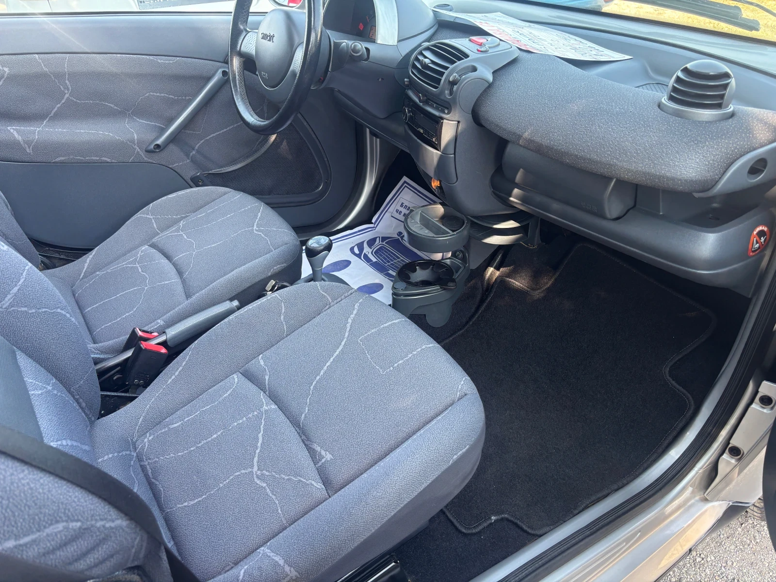 Smart Fortwo 2002+ 0.6+ АВТОМАТ+ 110хл+ КАБРИО+ С.ИСТОРИЯ, снимка 16 - Автомобили и джипове - 55785917