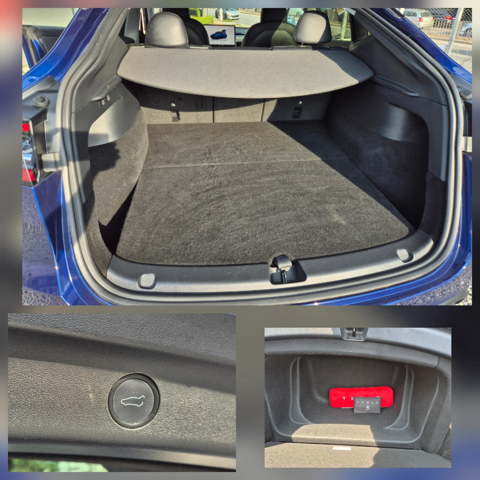 Tesla Model Y 75 KWH DUAL MOTOR LONG RANGE 4WD-MATRIX-SOH-91%, снимка 14 - Автомобили и джипове - 55952372