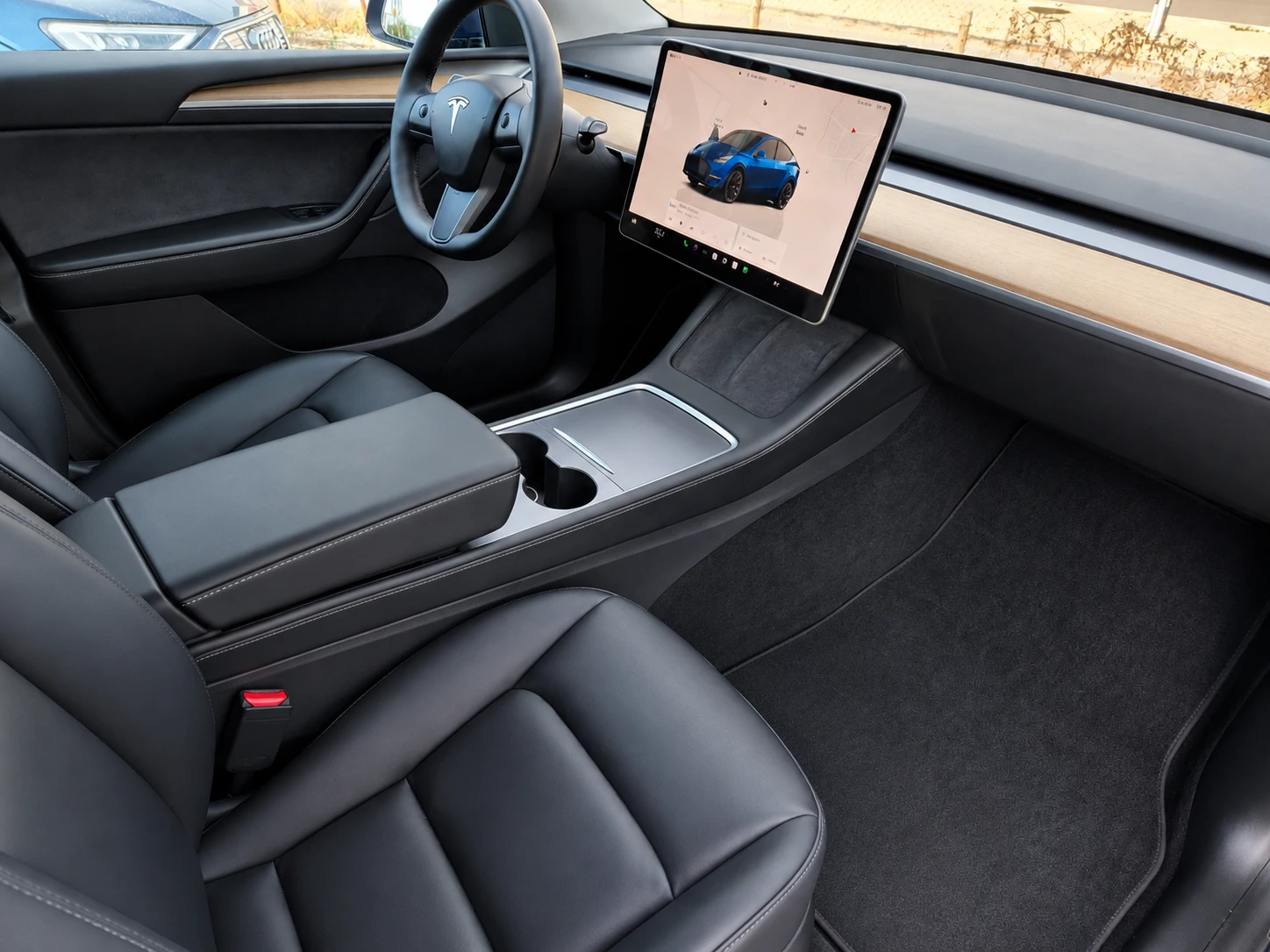 Tesla Model Y 75 KWH DUAL MOTOR LONG RANGE 4WD-MATRIX-SOH-91%, снимка 11 - Автомобили и джипове - 55952372