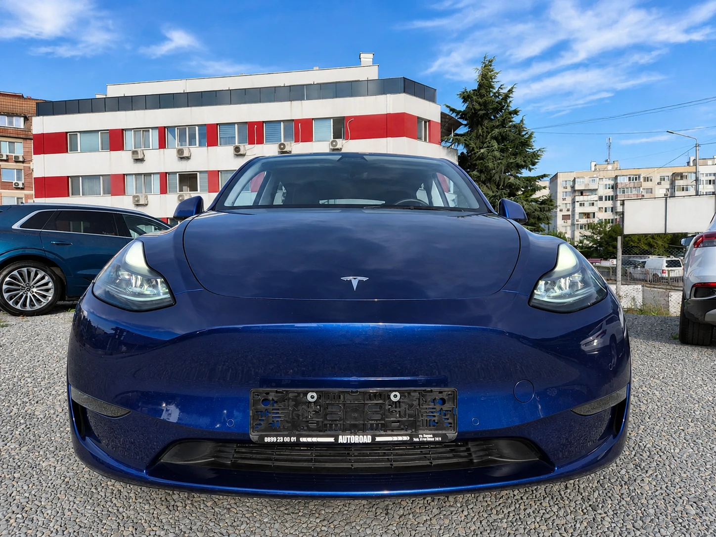 Tesla Model Y 75 KWH DUAL MOTOR LONG RANGE 4WD-MATRIX-SOH-91%, снимка 5 - Автомобили и джипове - 55952372