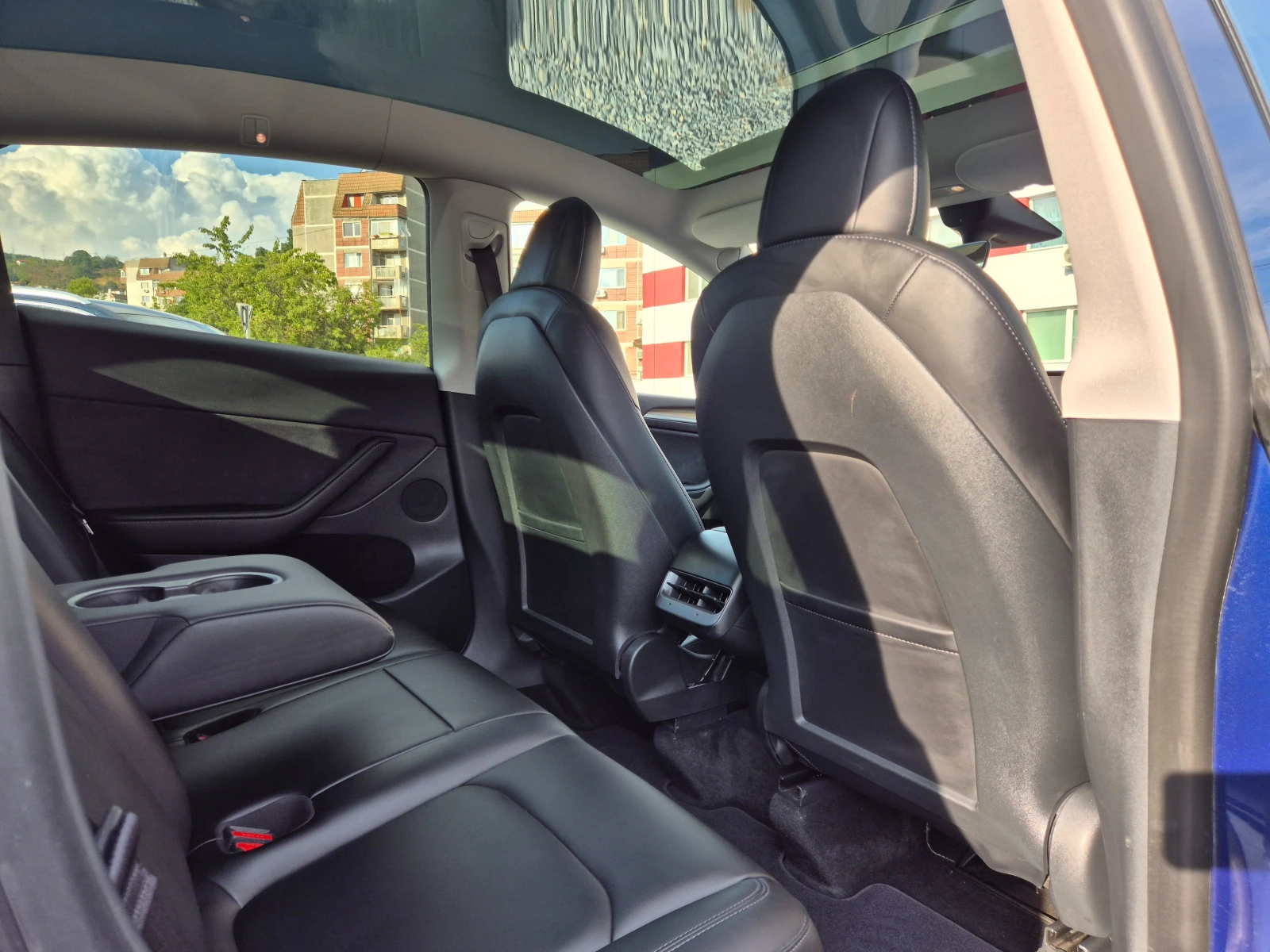 Tesla Model Y 75 KWH DUAL MOTOR LONG RANGE 4WD-MATRIX-SOH-91%, снимка 10 - Автомобили и джипове - 55952372