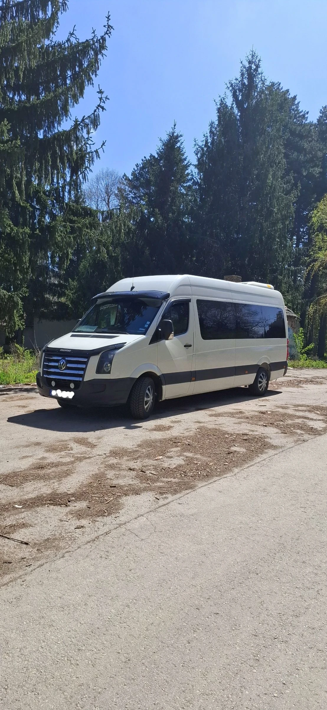 VW Crafter Климатик, печка, единична гума, малка винетка, снимка 3 - Бусове и автобуси - 54099699