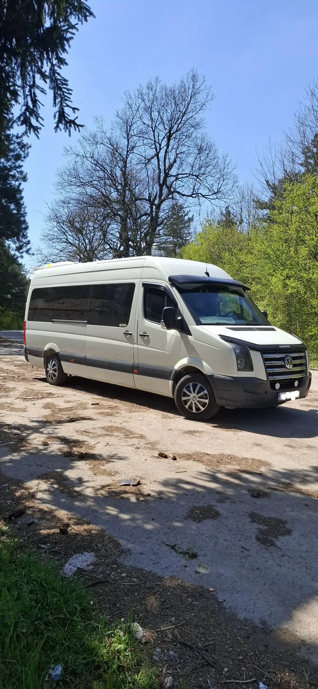 VW Crafter Климатик, печка, единична гума, малка винетка, снимка 2 - Бусове и автобуси - 54099699