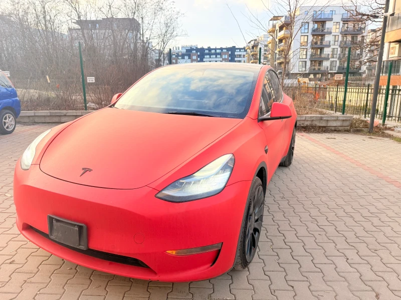 Tesla Model Y 2022 Dual Motor Long range 72000 km Гаранция, снимка 3 - Автомобили и джипове - 52885449