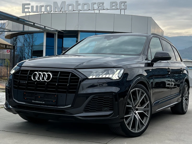 Audi Q7 50TDI, QUATTRO, 7м, S LINE, BLACK, FULL SERVICE AU, снимка 1 - Автомобили и джипове - 48165036