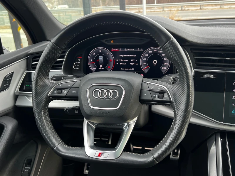 Audi Q7 50TDI, QUATTRO, 7м, S LINE, BLACK, FULL SERVICE AU, снимка 11 - Автомобили и джипове - 48165036