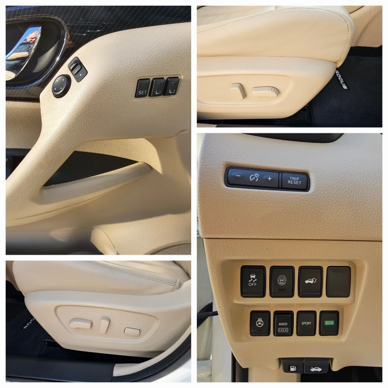 Nissan X-trail Rogue SL Автомат Панорама Кожа KeyLess Камери , снимка 13 - Автомобили и джипове - 48357509