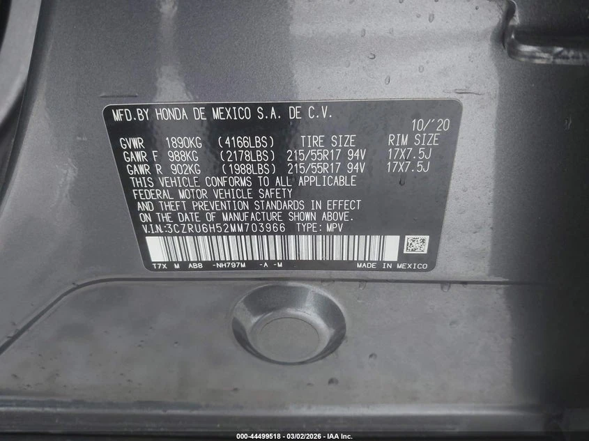 Honda Hr-v 1.8l Awd Ex, снимка 9 - Автомобили и джипове - 53807767