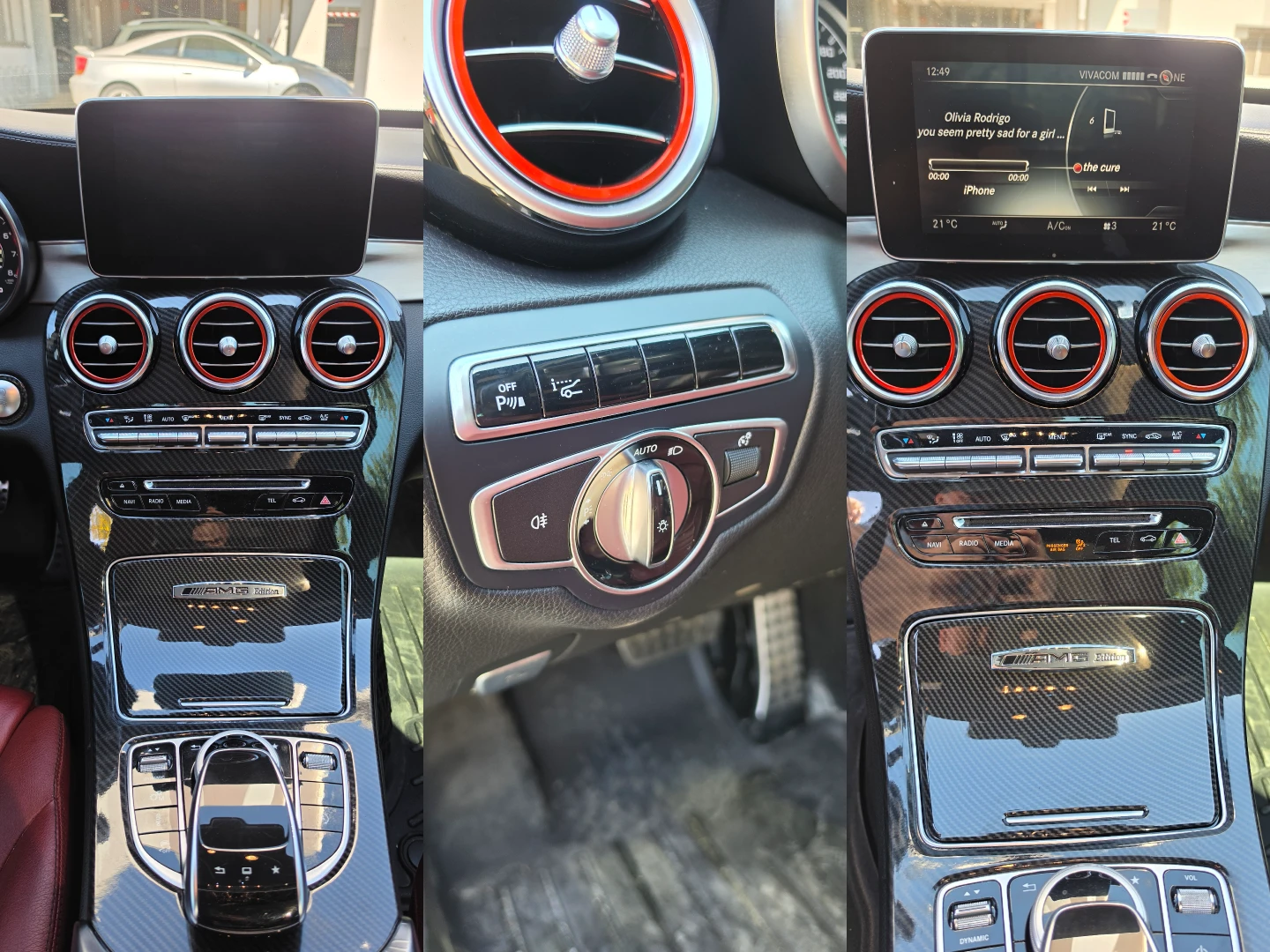 Mercedes-Benz C 450 AMG 4MATIC - Burmeister - Headup - Подгрев - Панорама, снимка 14 - Автомобили и джипове - 56134143