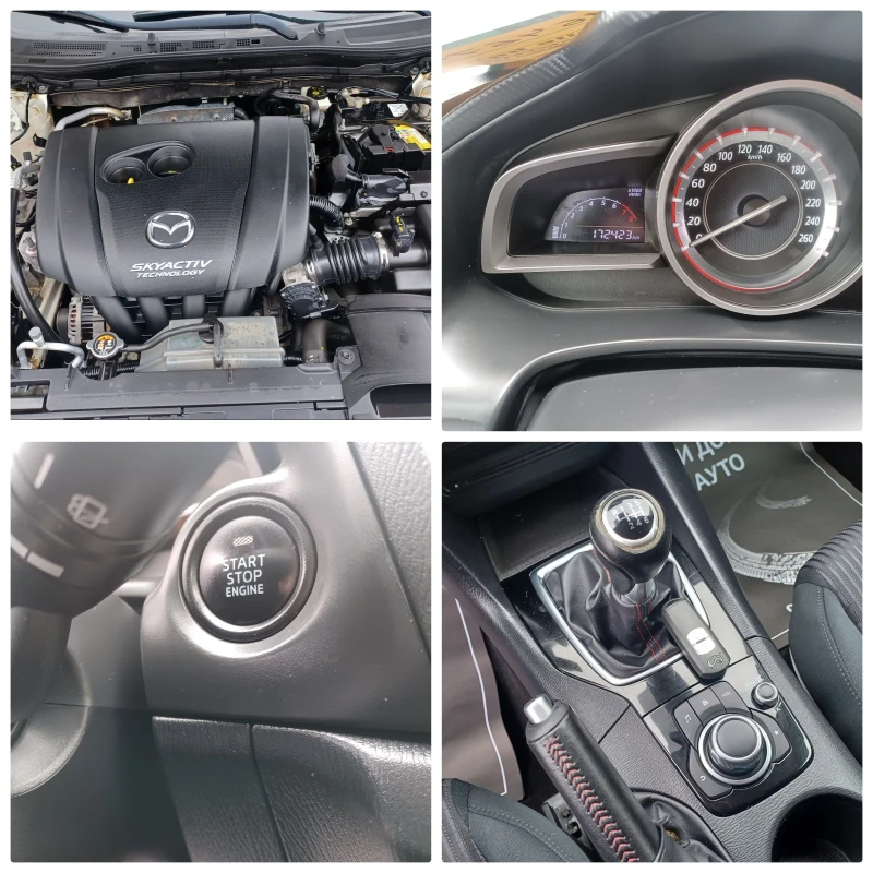 Mazda 3 2.0-120 SKYACTIV! EURO6! START STOP! NAVI!PODGREV!, снимка 15 - Автомобили и джипове - 51936486