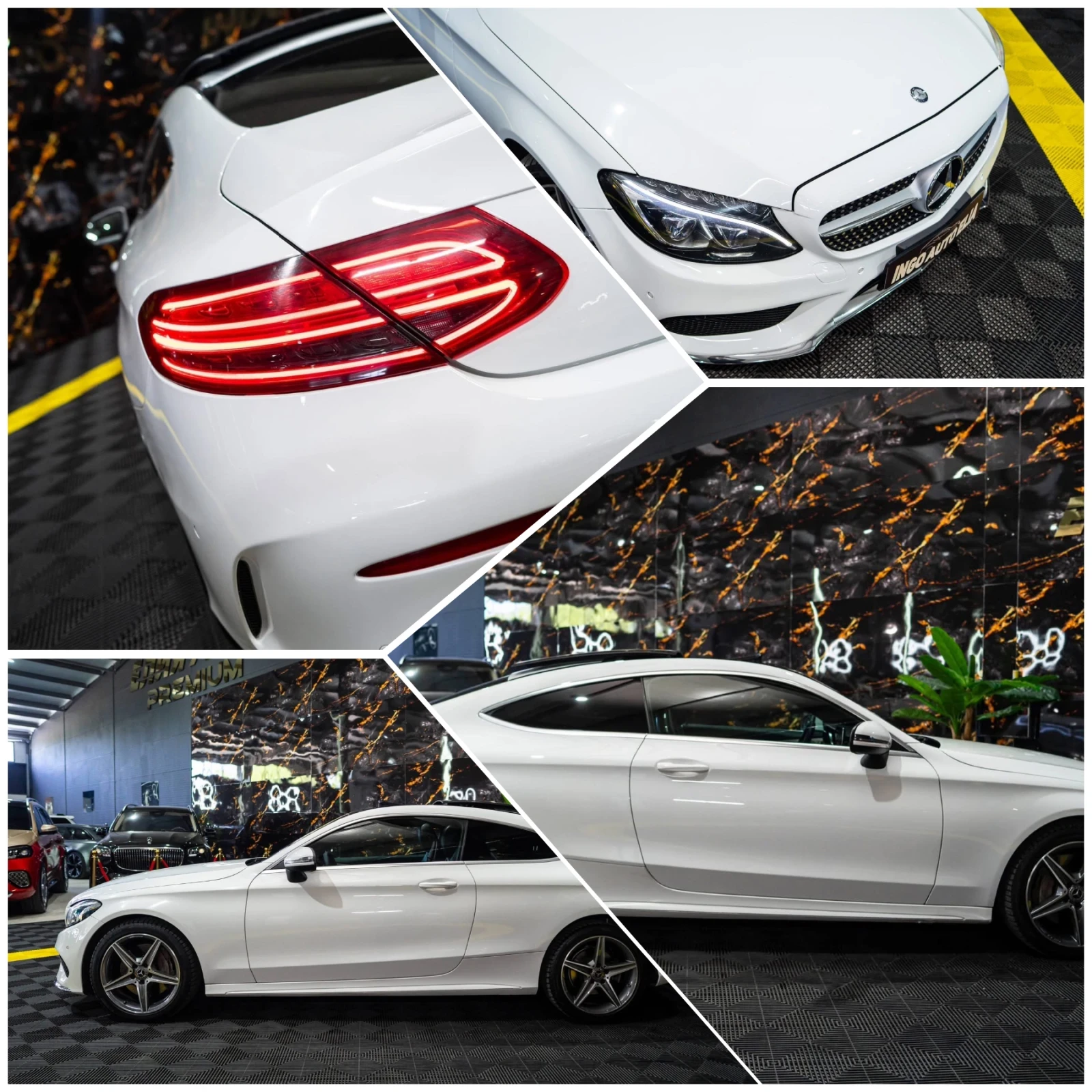 Mercedes-Benz C 250 D COUPE AMG LINE LED NAVI ПАНО BURM ЛИЗИНГ 100%, снимка 16 - Автомобили и джипове - 54892197