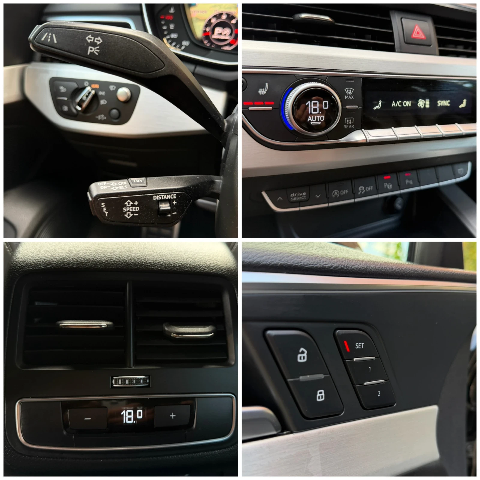 Audi A4 3.0TDI/4x4/B&O/360Cam/3xS- line/Head-Up/Дистроник/, снимка 13 - Автомобили и джипове - 55730451