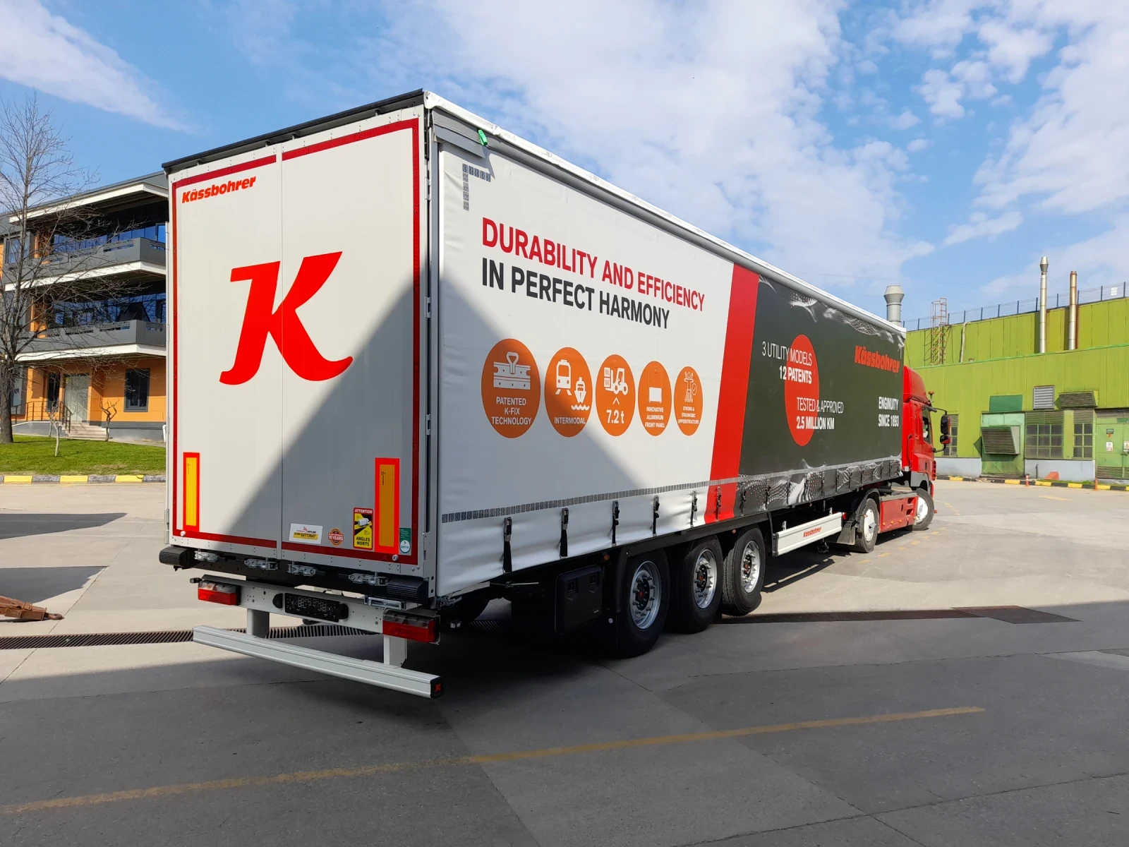 Полуремарке Kaessbohrer TALSON Бордови, Хладилни, Дрехарки, SWAP , снимка 5 - Ремаркета - 54973449