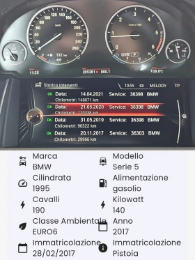 BMW 520 D/M-PAKET/190k.c/8ск/NAVI/LED/БЛУТУТ/EURO 6B/ТОП - 21900 лв. - 68674562 12