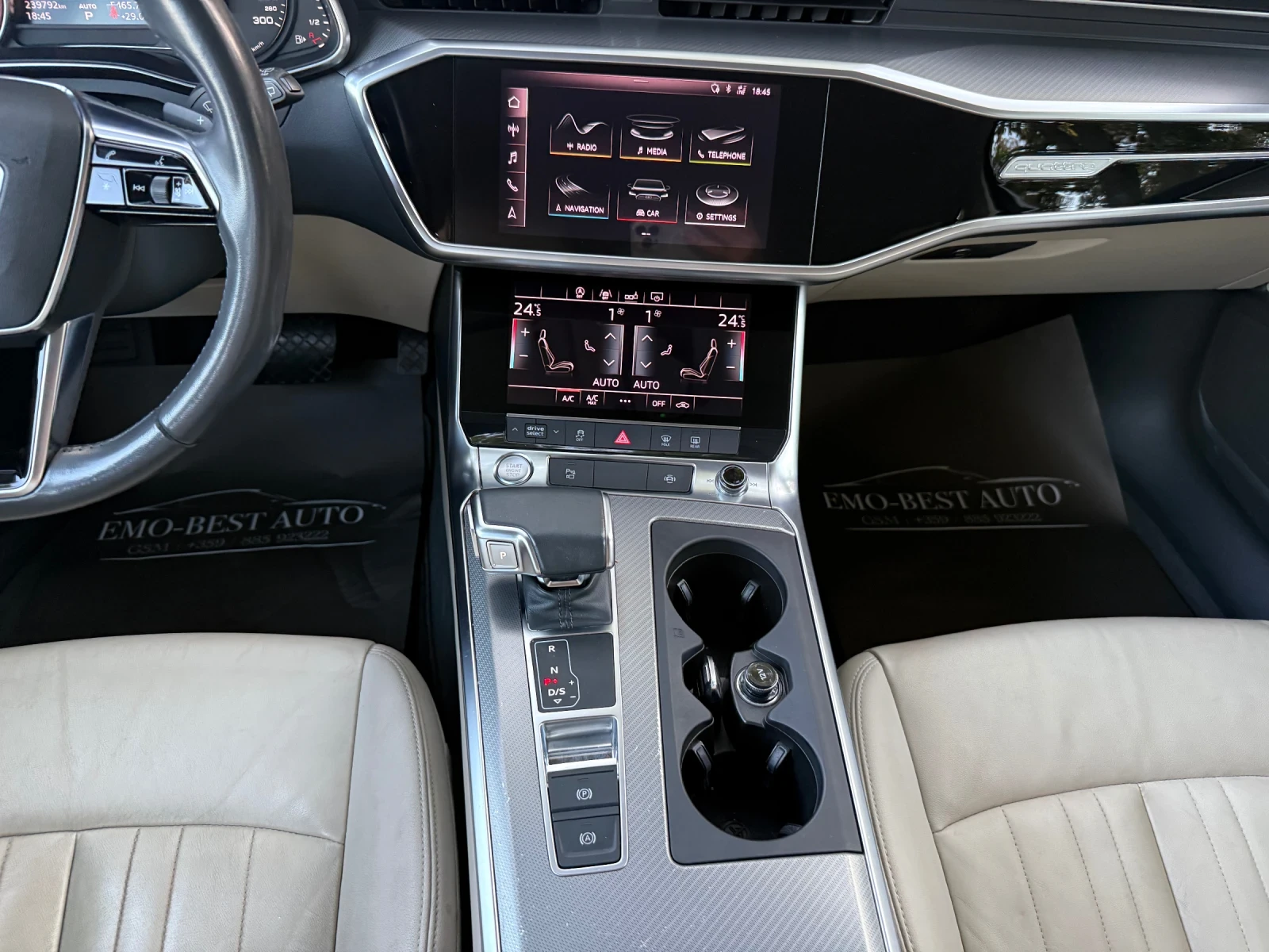 Audi A6 45TDI* 3.0TDI* QUATTRO* 360* KAMERA, снимка 11 - Автомобили и джипове - 56200954
