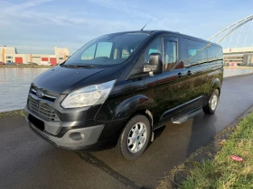 Ford Transit Custom 2.2D/155K.C/9 МЕСТА/KOЖА/ПОДГРЕВ/ТЕГЛИЧ/БЕЛГИЯ, снимка 1