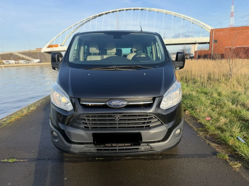 Ford Transit Custom 2.2D/155K.C/9 МЕСТА/KOЖА/ПОДГРЕВ/ТЕГЛИЧ/БЕЛГИЯ, снимка 3 - Бусове и автобуси - 52923050