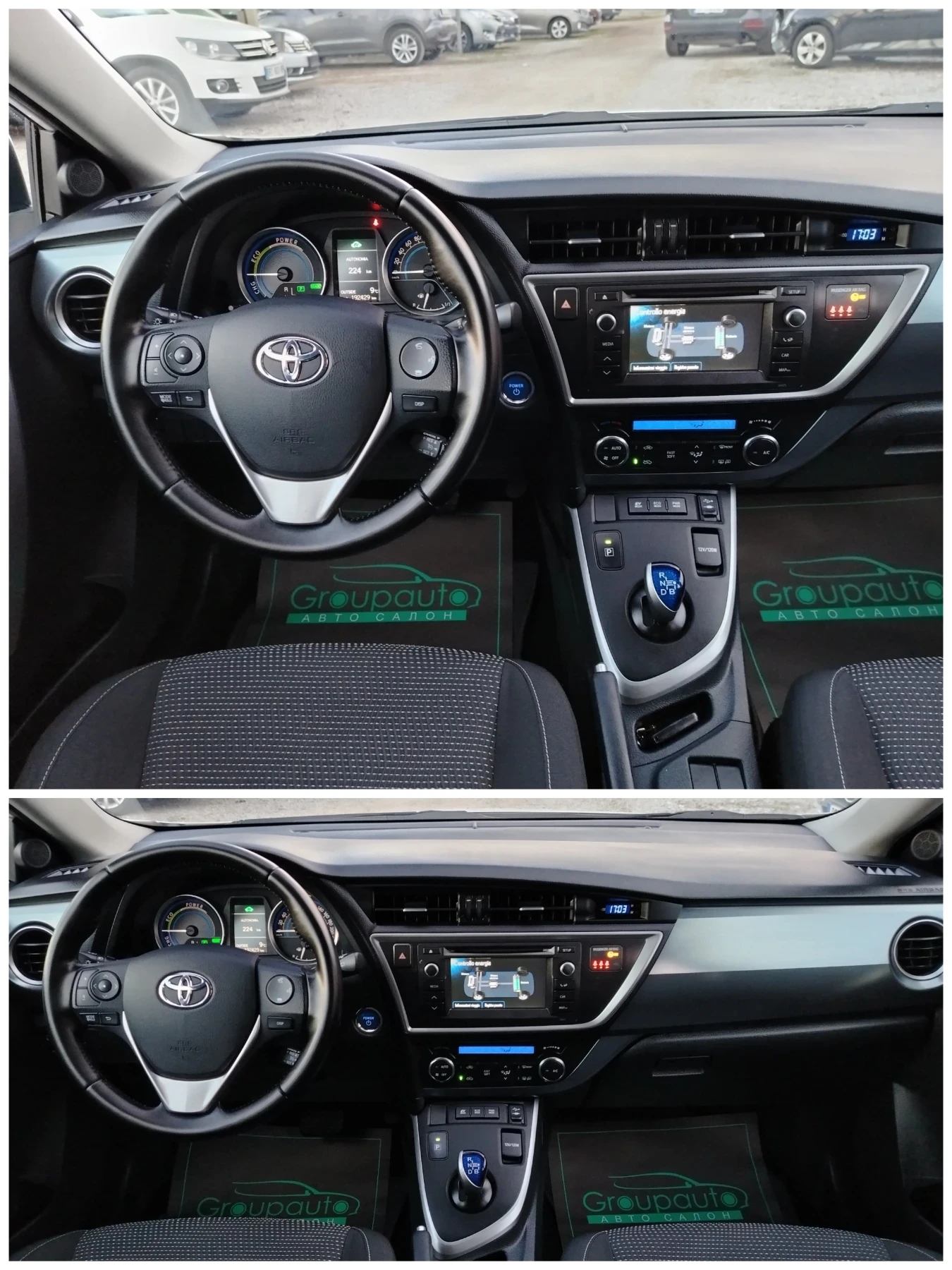 Toyota Auris 1.8 HYBRID-136к.с/НАВИГАЦИЯ/КЛИМАТРОНИК/КАМЕРА!!! , снимка 9 - Автомобили и джипове - 53712336
