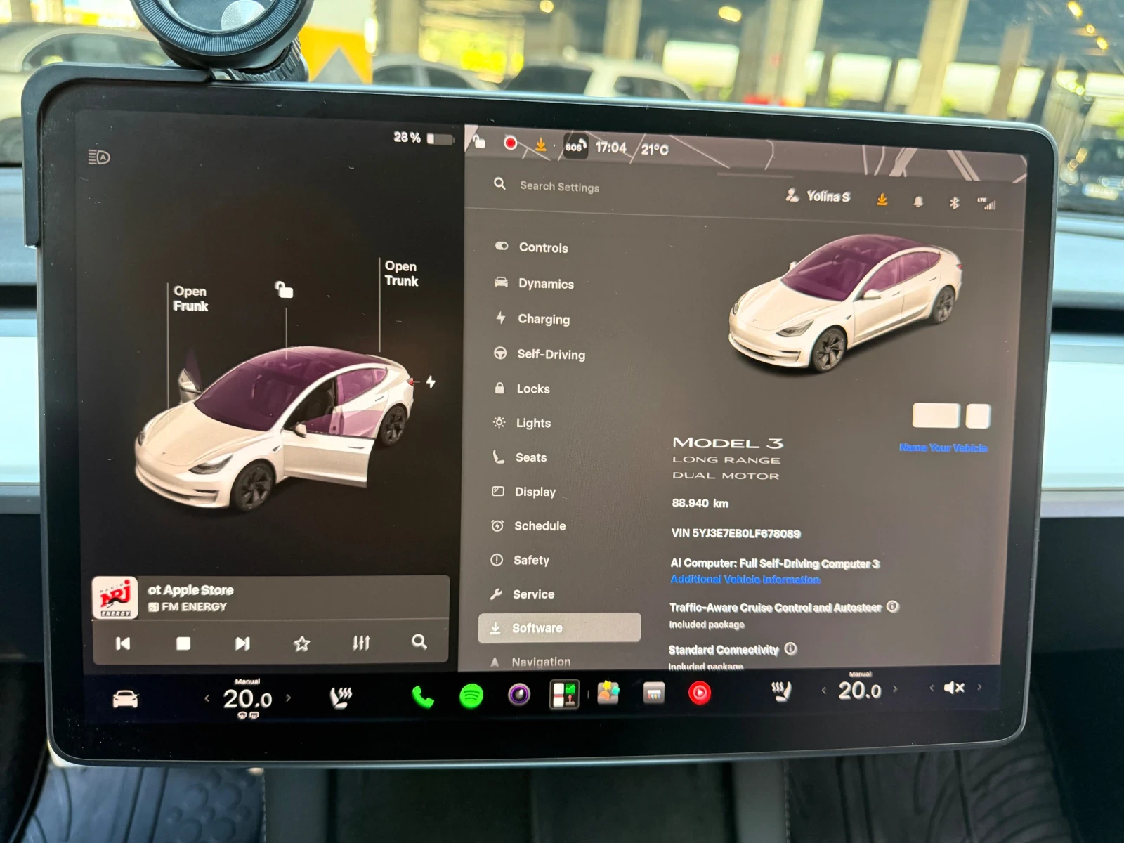 Tesla Model 3 Long Range 4x4, снимка 12 - Автомобили и джипове - 55002788