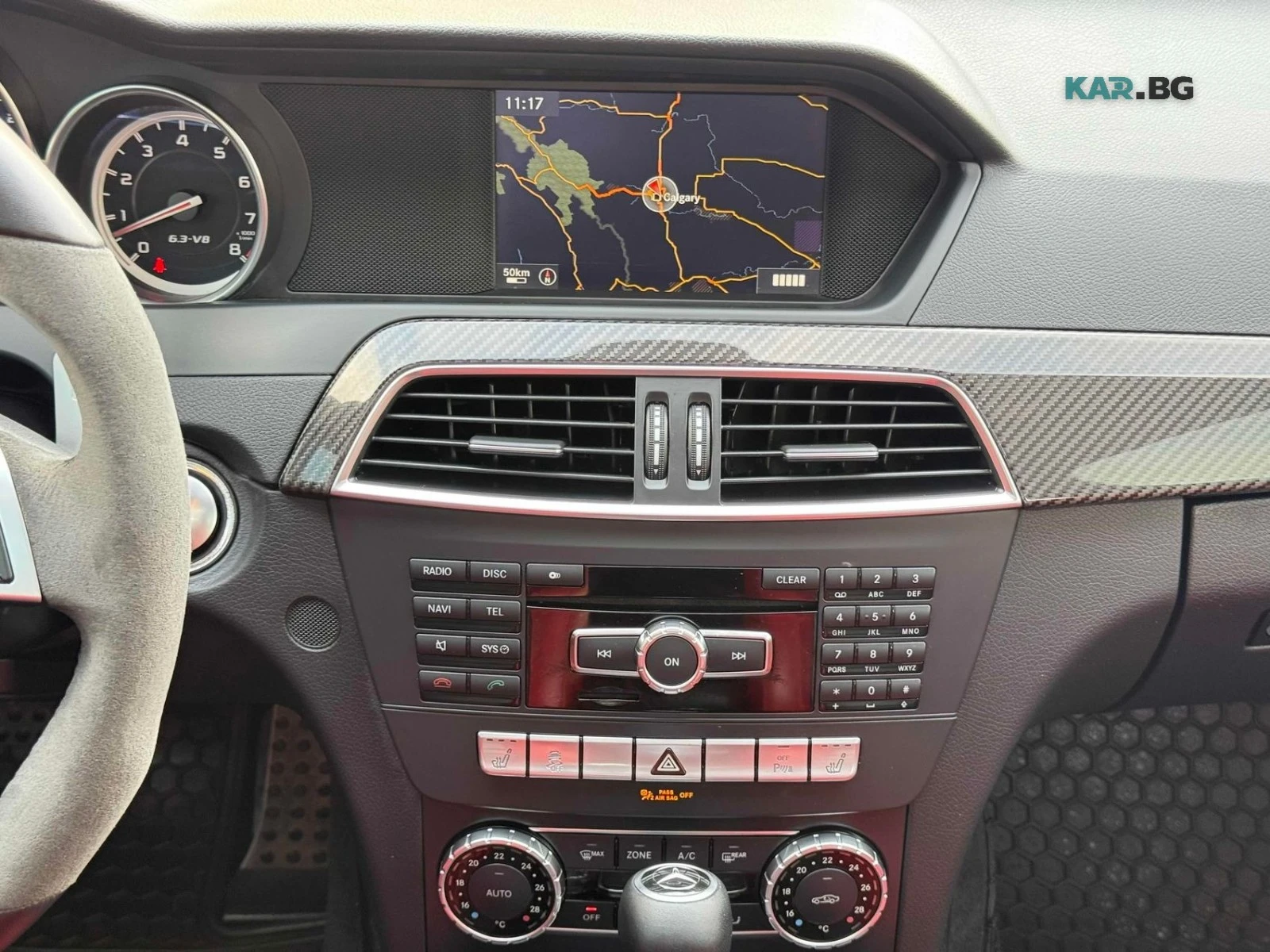 Mercedes-Benz C 63 AMG KEYLESS* ПОДГРЕВ* КАМЕРА, снимка 14 - Автомобили и джипове - 55722607
