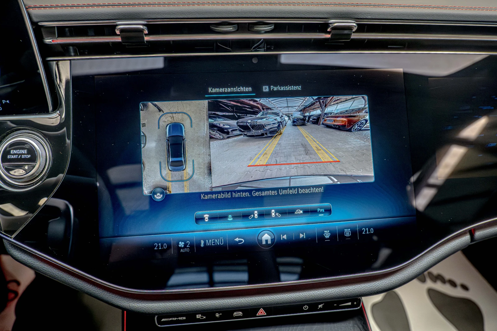 Mercedes-Benz E 53 AMG 4Matic+ /HyperScreen/AMG Ride Control/Камера 360/N, снимка 9 - Автомобили и джипове - 52451788