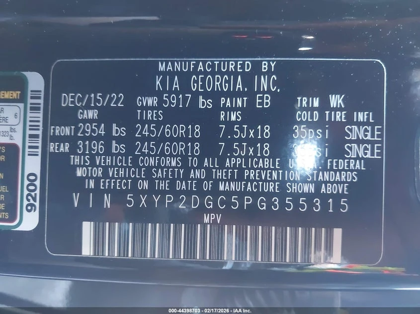 Kia Telluride 3.8l Lx, снимка 9 - Автомобили и джипове - 54094353