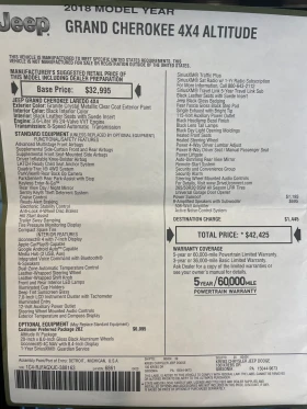 Jeep Grand cherokee Face ALTITUDE 4x4 - 18900 € / 36965.19 лв. - 98602304 15