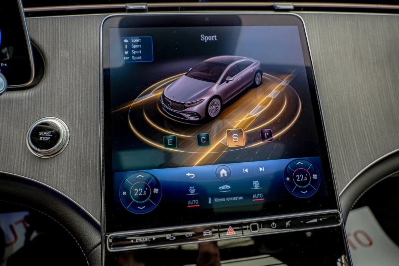 Mercedes-Benz EQS 450+ /Burmester/Подгрев/AirMatic/Virtual/AmbientPl, снимка 14 - Автомобили и джипове - 50339720