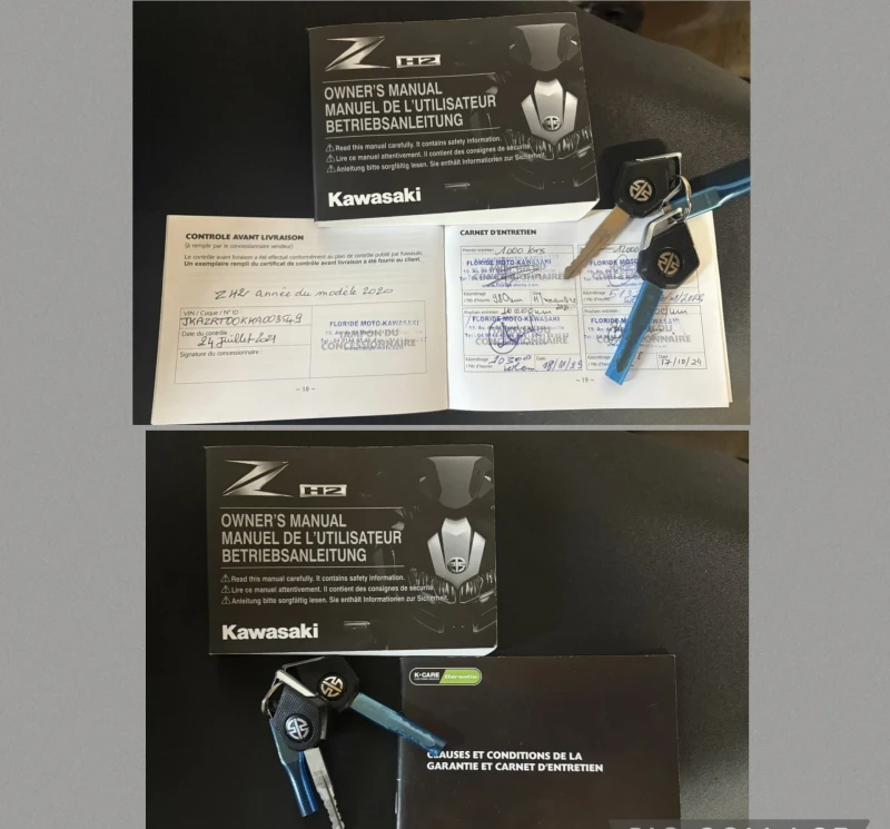Kawasaki Ninja Z H2 Super Charged Service Book!, снимка 14 - Мотоциклети и мототехника - 51033087