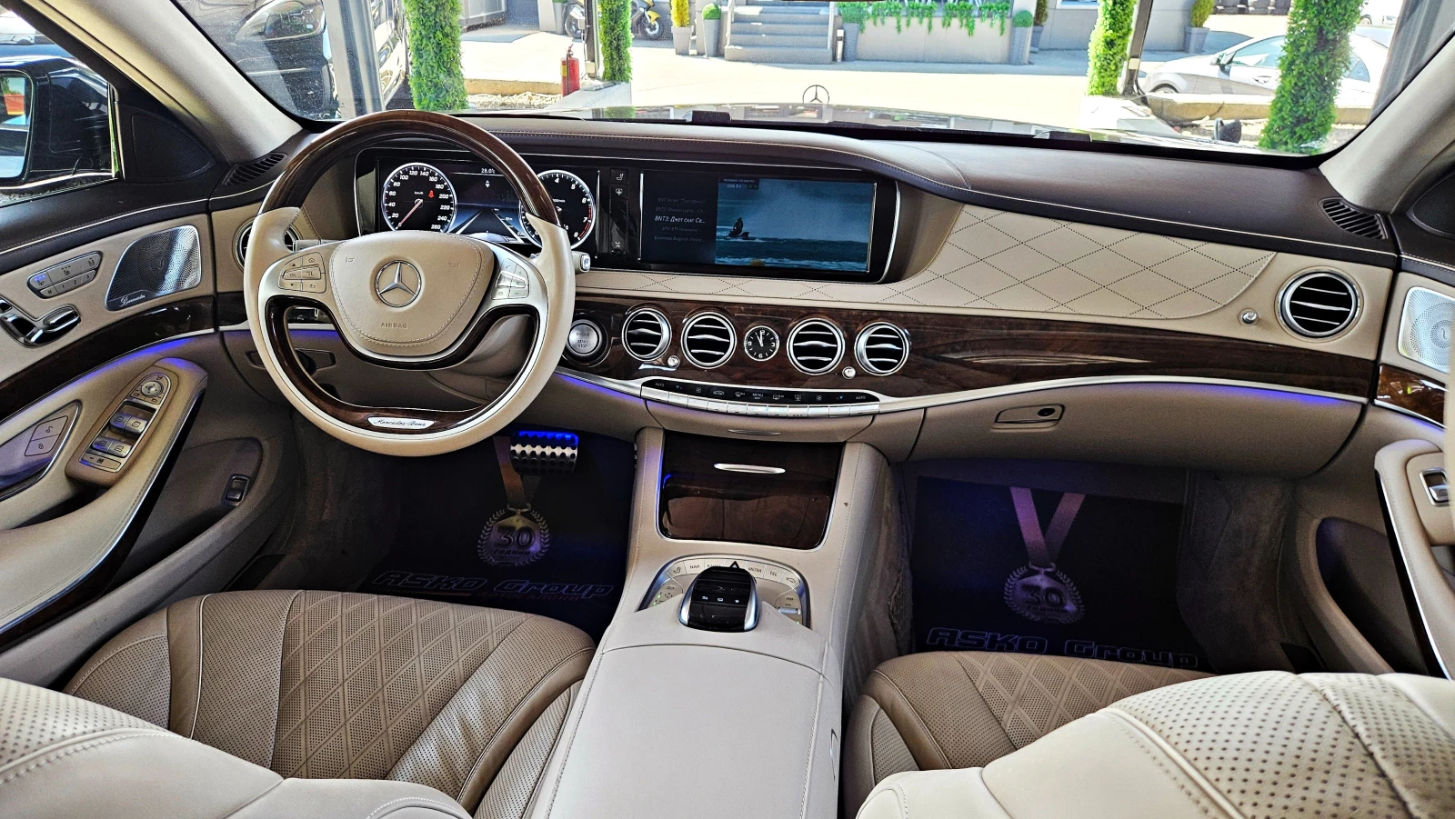 Mercedes-Benz S 500 L/AMG/4M/TVx3/DISTR/PANO/ВАКУУМ/HUD/ОБДУХ/МАСАЖ/LI, снимка 8 - Автомобили и джипове - 55726823