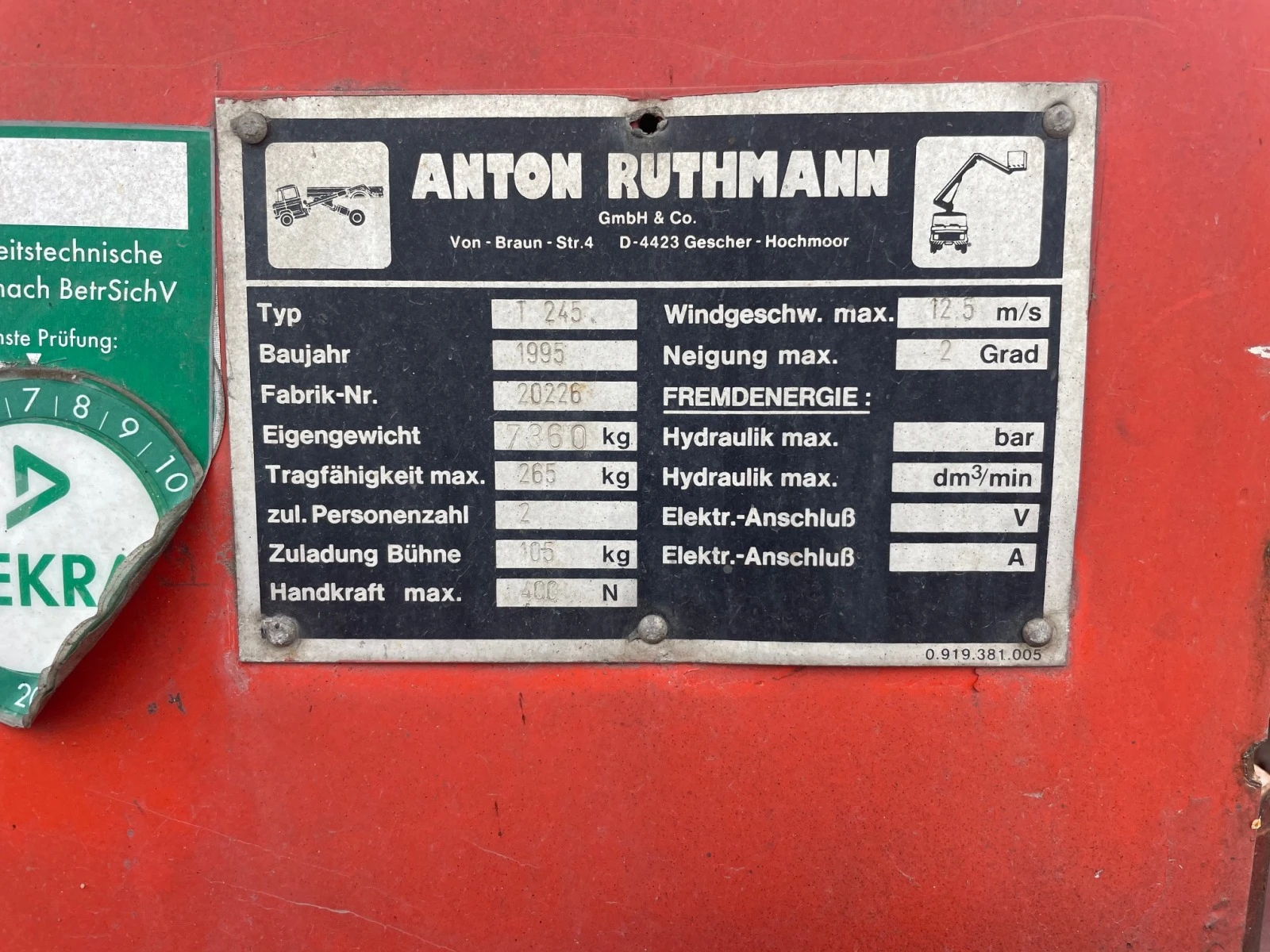 Автовишка Ruthmann 26, 4м 265кг - изображение 8