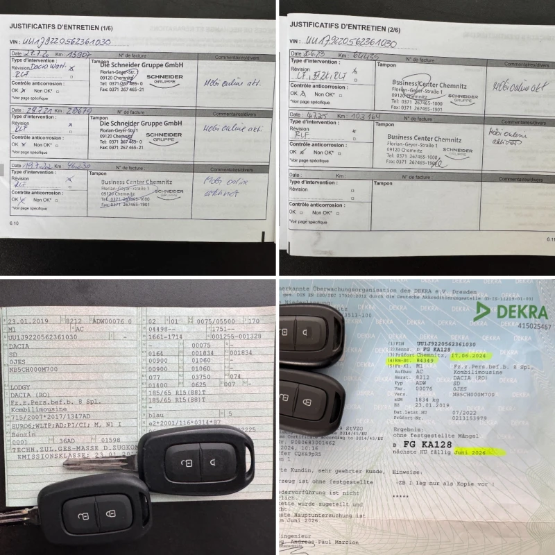 Dacia Lodgy 1.6i* 7местна* С ПЪЛНА ИСТОРИЯ В DACIA, снимка 17 - Автомобили и джипове - 51878018