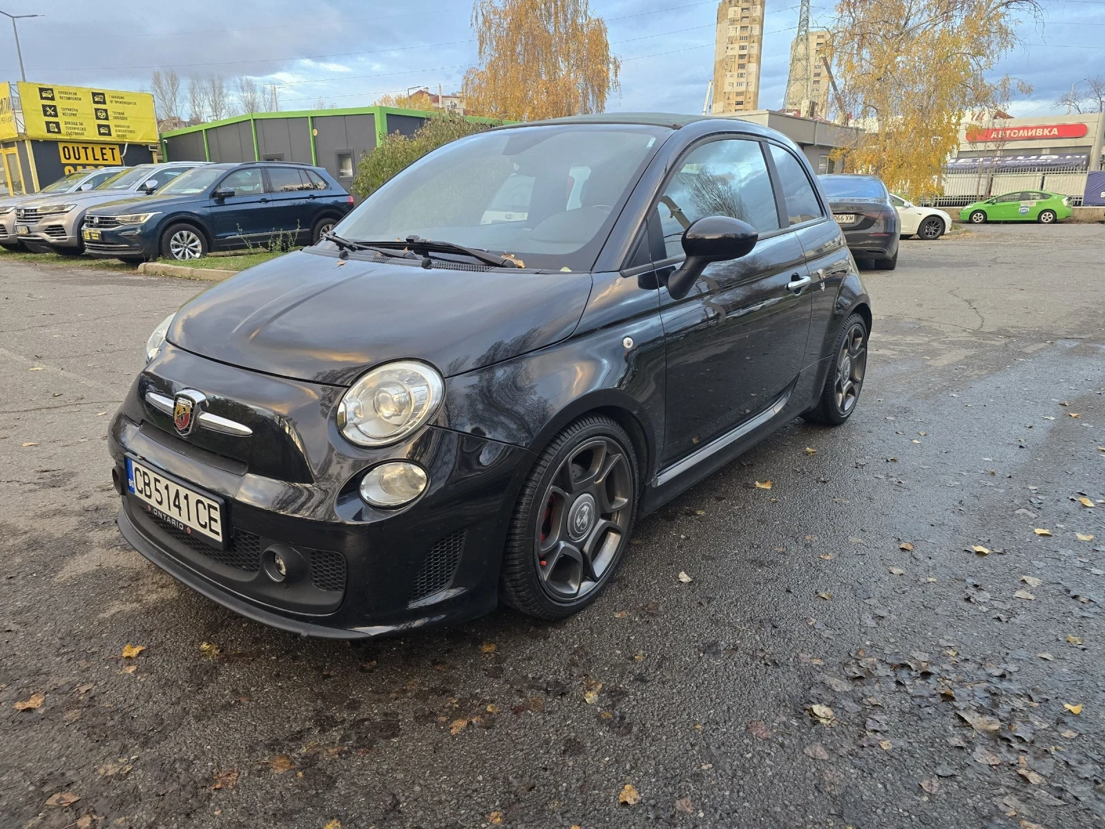 Fiat 500 ABART 595/АВТ/КОЖА/КАБРИО , снимка 1