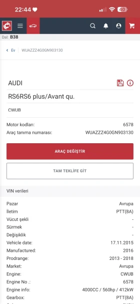 Audi Rs6 PLUS+ MILLTEK+ EVENTURI+ TURBOSYSTEMS+ INTERCOOLER - 65500 € / 128106.86 лв. - 18800042 16