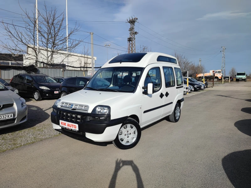 Fiat Doblo 1.9TD-105ks-УНИКАТ-ИНВАЛИДНО-КЛИМАТИК-ПАРКТРОНИК, снимка 1 - Автомобили и джипове - 49506864