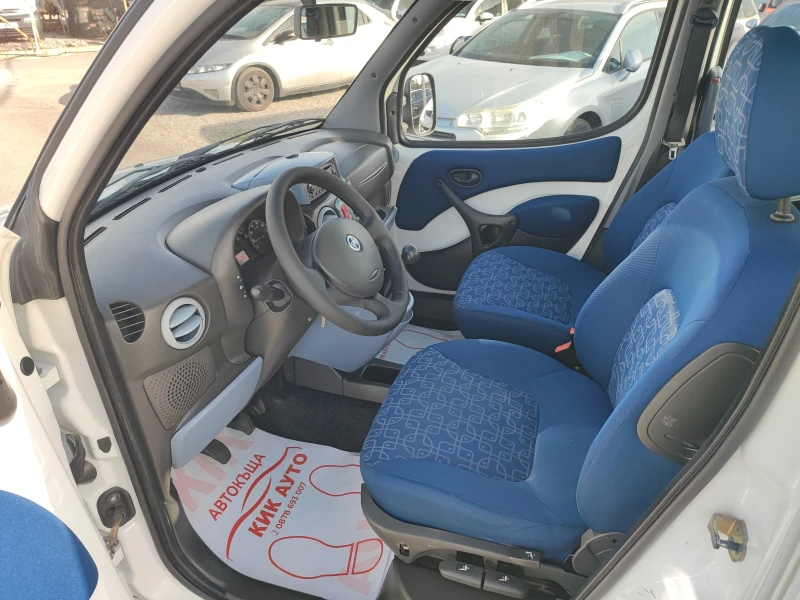 Fiat Doblo 1.9TD-105ks-УНИКАТ-ИНВАЛИДНО-КЛИМАТИК-ПАРКТРОНИК, снимка 11 - Автомобили и джипове - 49506864