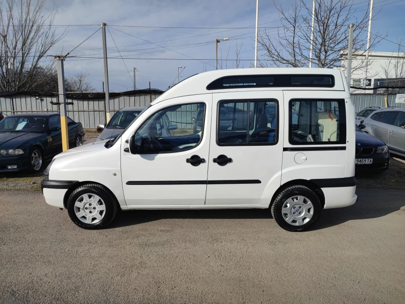 Fiat Doblo 1.9TD-105ks-УНИКАТ-ИНВАЛИДНО-КЛИМАТИК-ПАРКТРОНИК, снимка 4 - Автомобили и джипове - 49506864