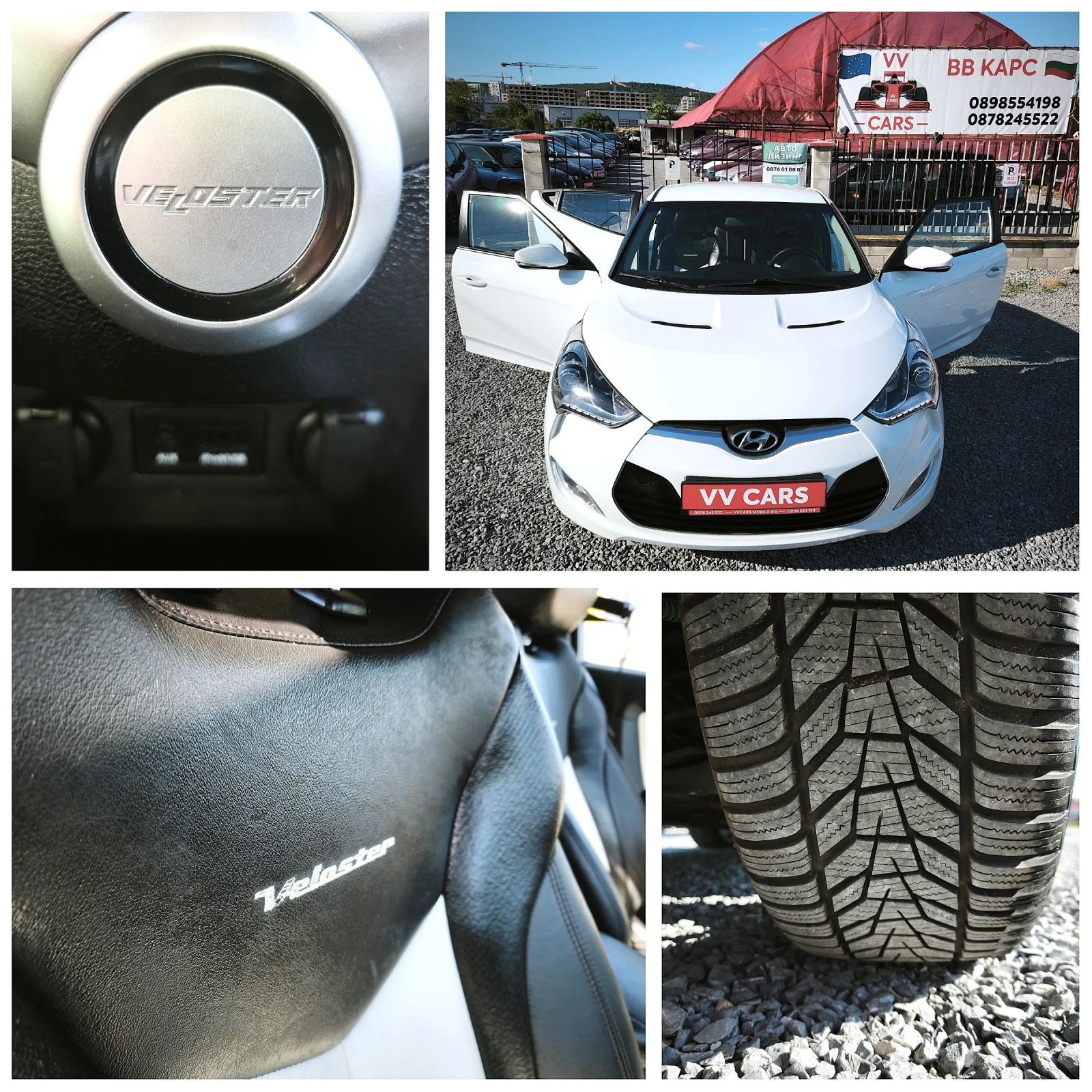 Hyundai Veloster  1.6i EURO5-LED-NAVI, снимка 15 - Автомобили и джипове - 54753574