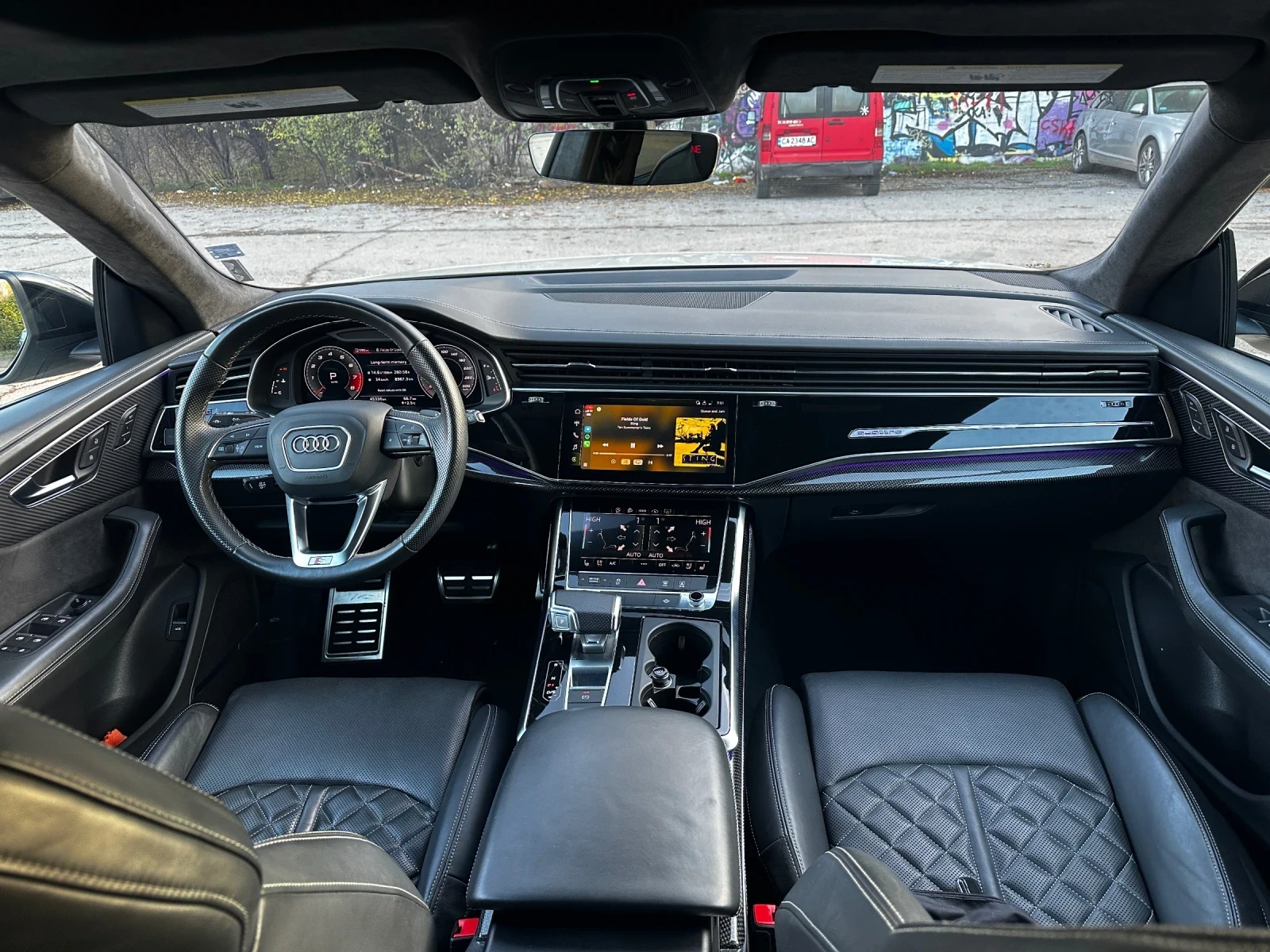 Audi SQ8 2022/ 507 HP/ 51500 KM/ обслужена/ зимни + летни, снимка 13 - Автомобили и джипове - 55687087
