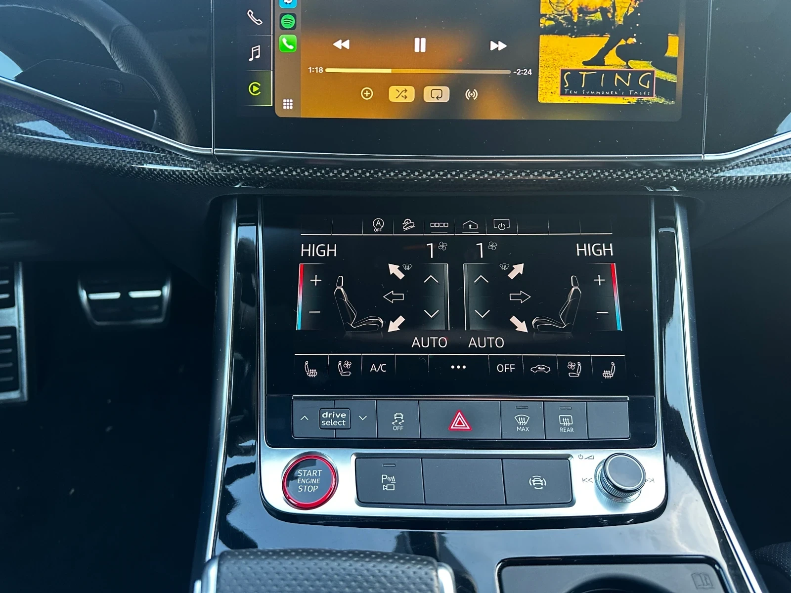 Audi SQ8 2022/ 507 HP/ 51500 KM/ обслужена/ зимни + летни, снимка 9 - Автомобили и джипове - 55687087