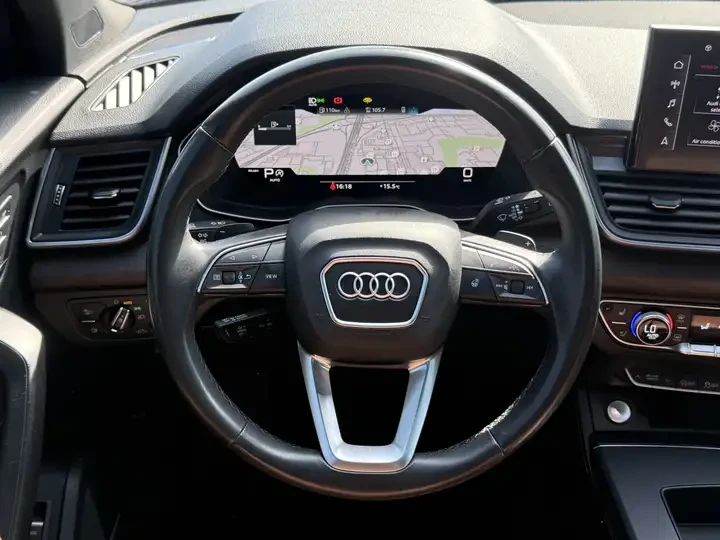 Audi Q5 * S Line * DISTRONIC| SUNPROOF| 360| ОБДУХВАНЕ, снимка 14 - Автомобили и джипове - 54341732