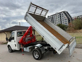 Ford Transit 3-стр самосвал с кран, снимка 12