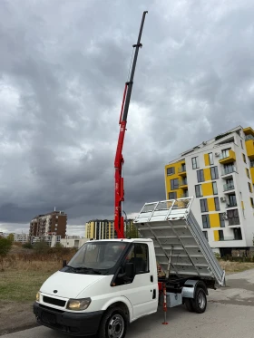 Ford Transit 3-стр самосвал с кран, снимка 17