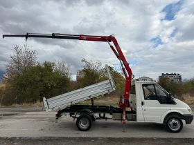 Ford Transit 3-стр самосвал с кран, снимка 3