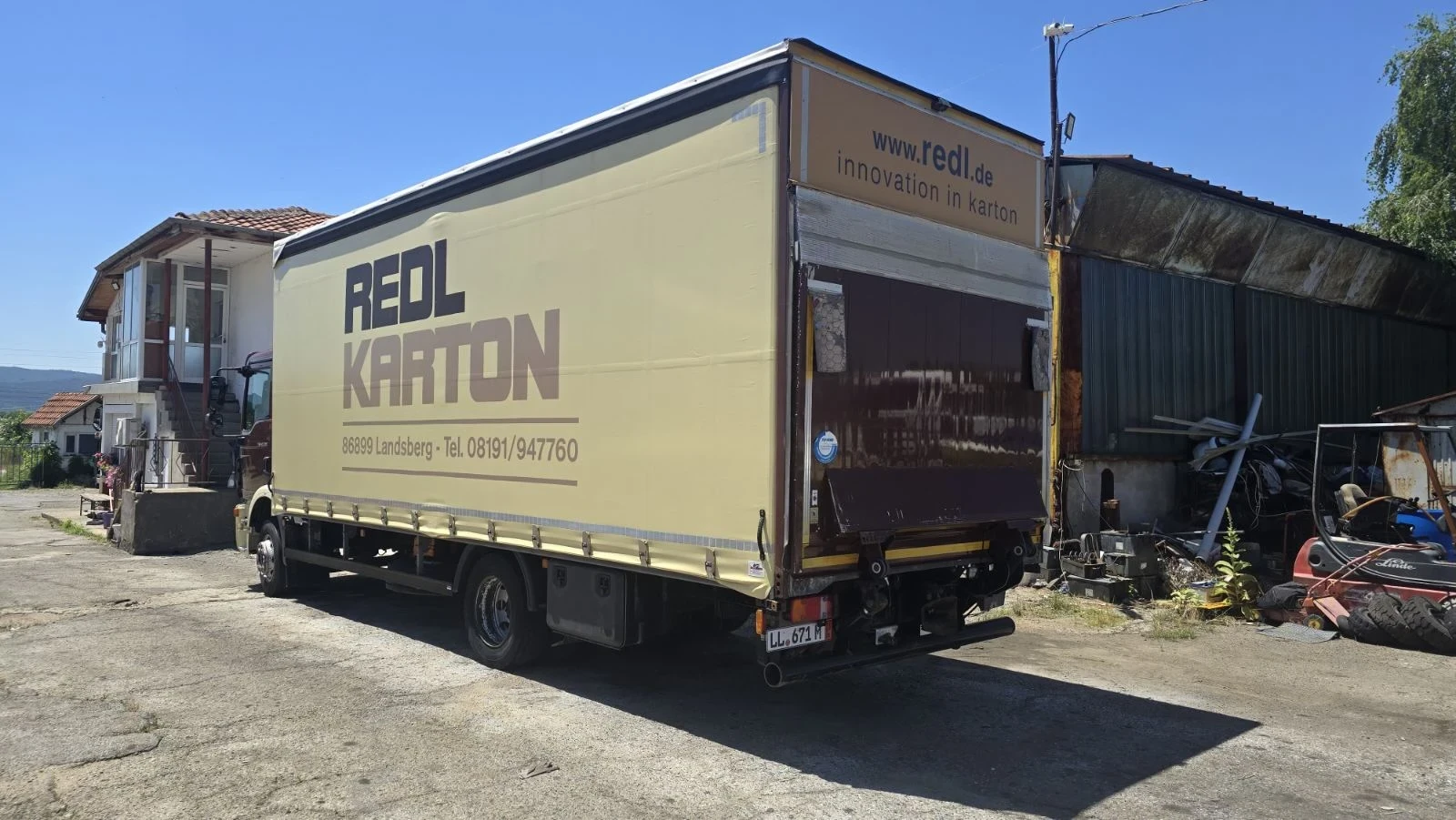Man Tgm 12.290  / евро 6 / 7.30 дължина / падащ борд, снимка 4 - Камиони - 55086772